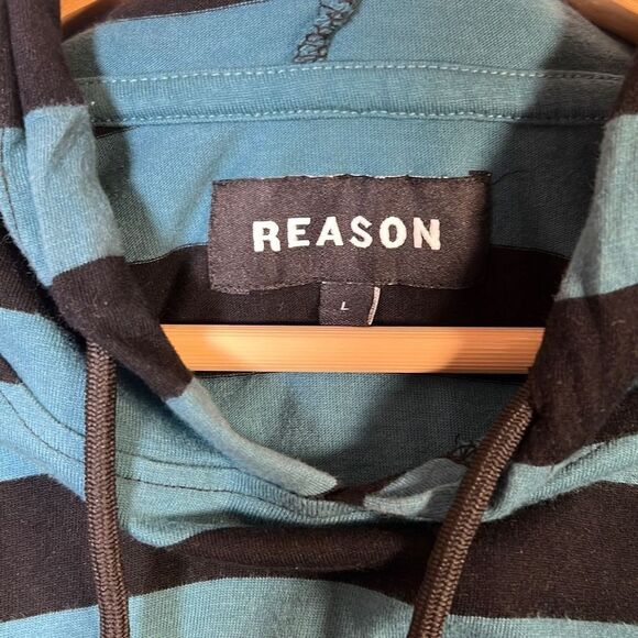 Reason clothing brand shirt sleeve hoodie pullover -‎ Men Large - Picture 4 of 5